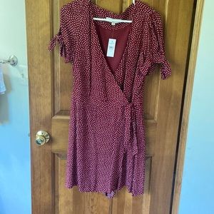 Loft polka dot skort dress, size 8, NWT